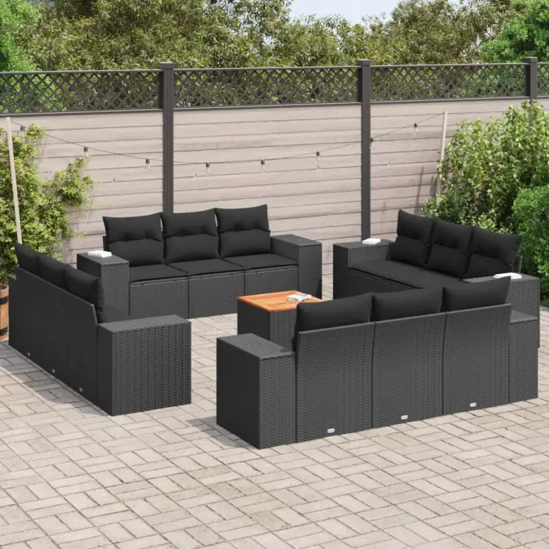 Zwarte tuinset met waterdichte tas en gepoedercoat staalâ perfect voor buiten - Tuinsets