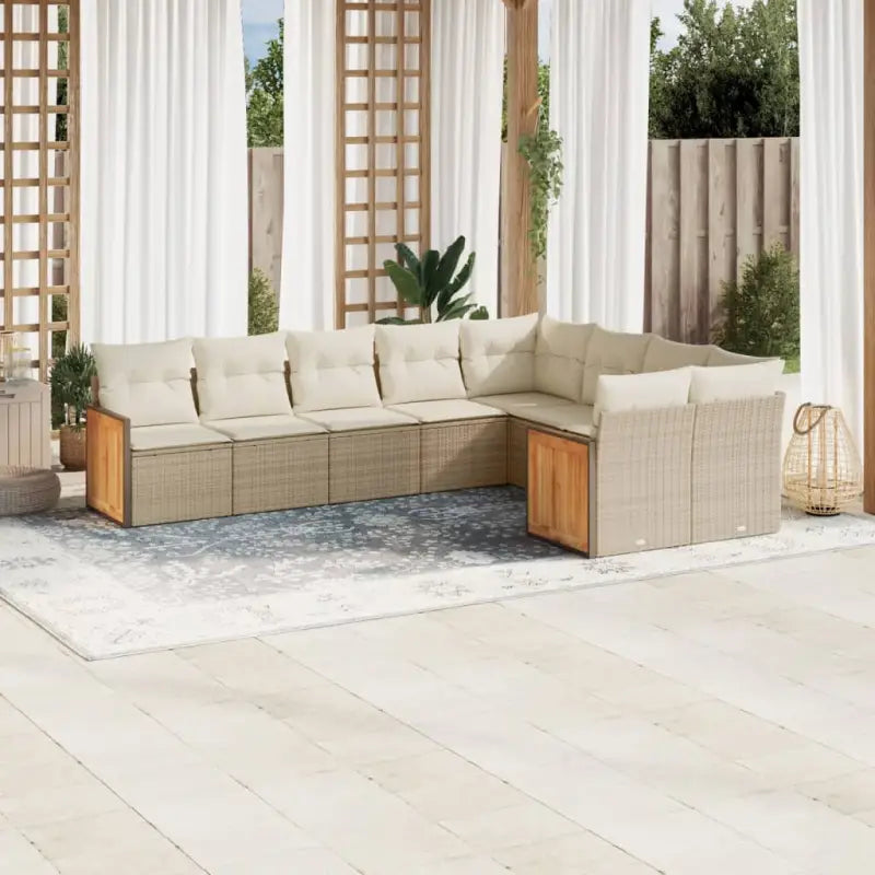 Zwarte tuinset met waterdichte zak en gepoedercoat staal voor buiten - beige en crèmekleurig / Zonder tafel - Tuinsets