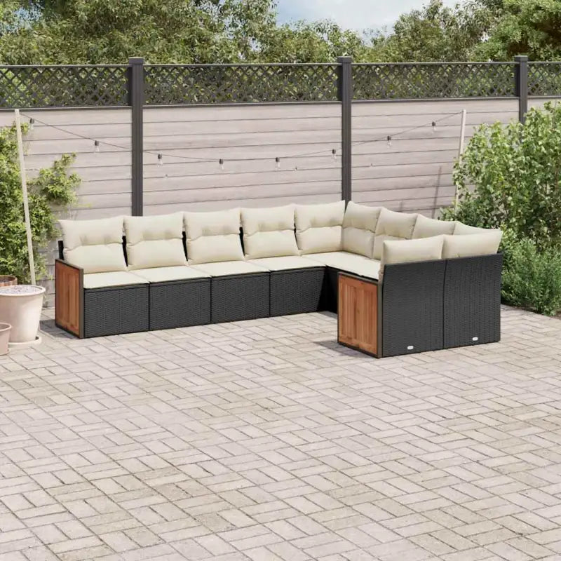 Zwarte tuinset met waterdichte zak en gepoedercoat staal voor buiten - Tuinsets