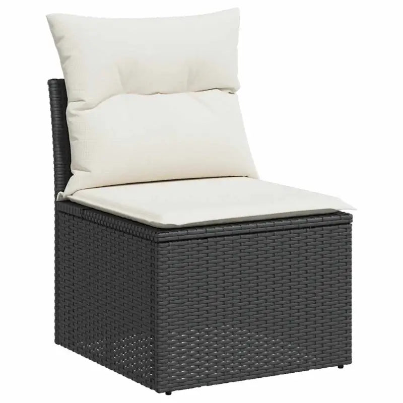 Zwarte tuinset van gepoedercoat staal met comfortabele afmetingen - Tuinsets