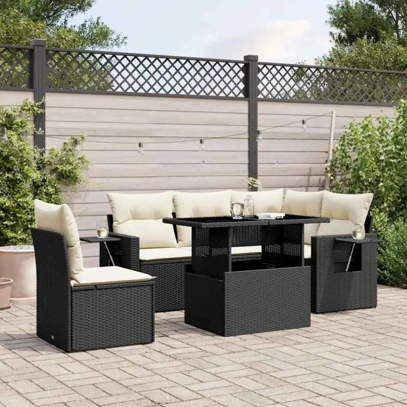 Zwarte tuinset van gepoedercoat staal met comfortabele afmetingen - Tuinsets