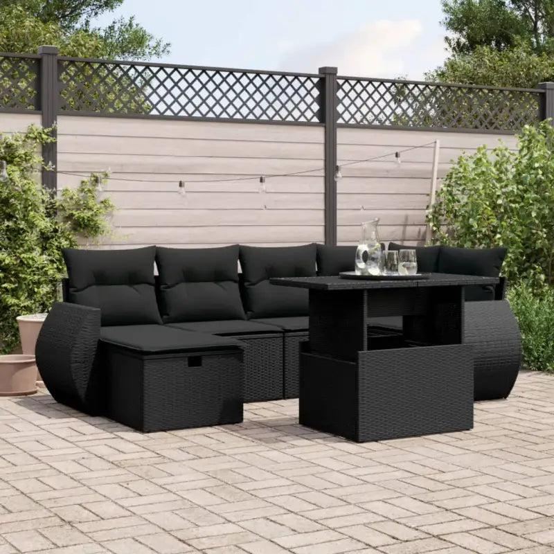Zwarte tuinset van gepoedercoat staal met comfortabele afmetingen - Zwart / zonder opbergruimte - Tuinsets