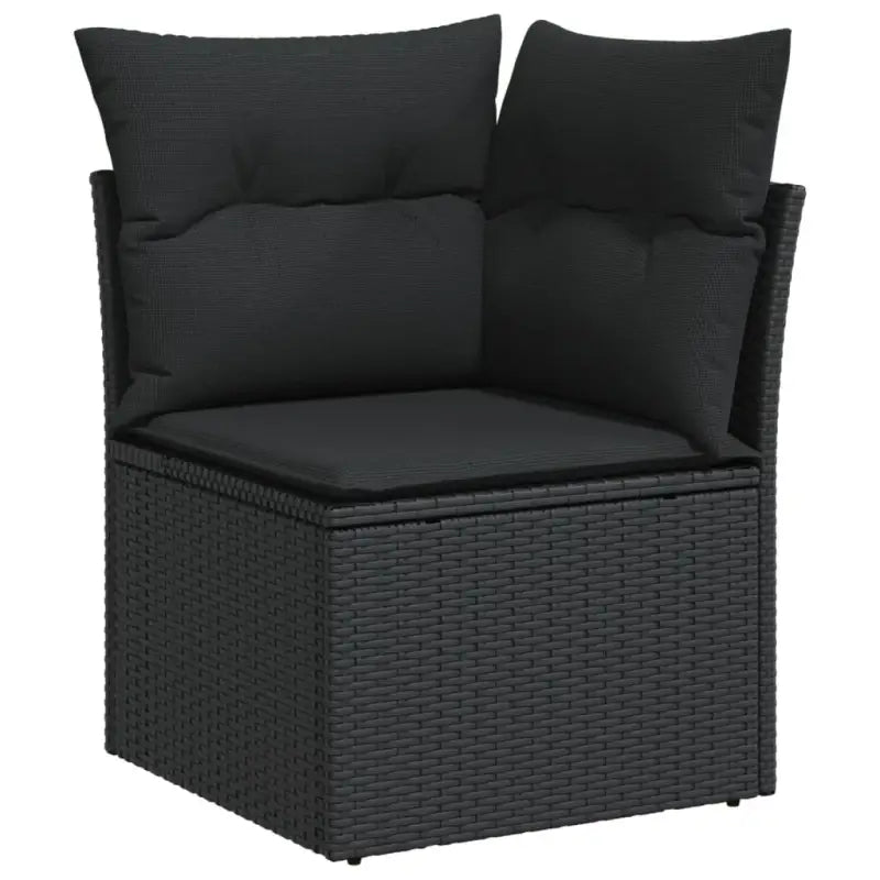 Zwarte tuinset van gepoedercoat staal met comfortabele afmetingen - Tuinsets