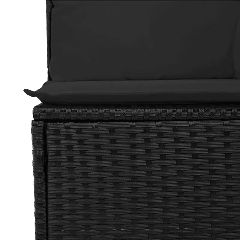 Zwarte tuinset van gepoedercoat staal met comfortabele afmetingen - Tuinsets