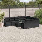 Zwarte tuinset van gepoedercoat staal met comfortabele afmetingen - Zwart / Zonder tafel - Tuinsets