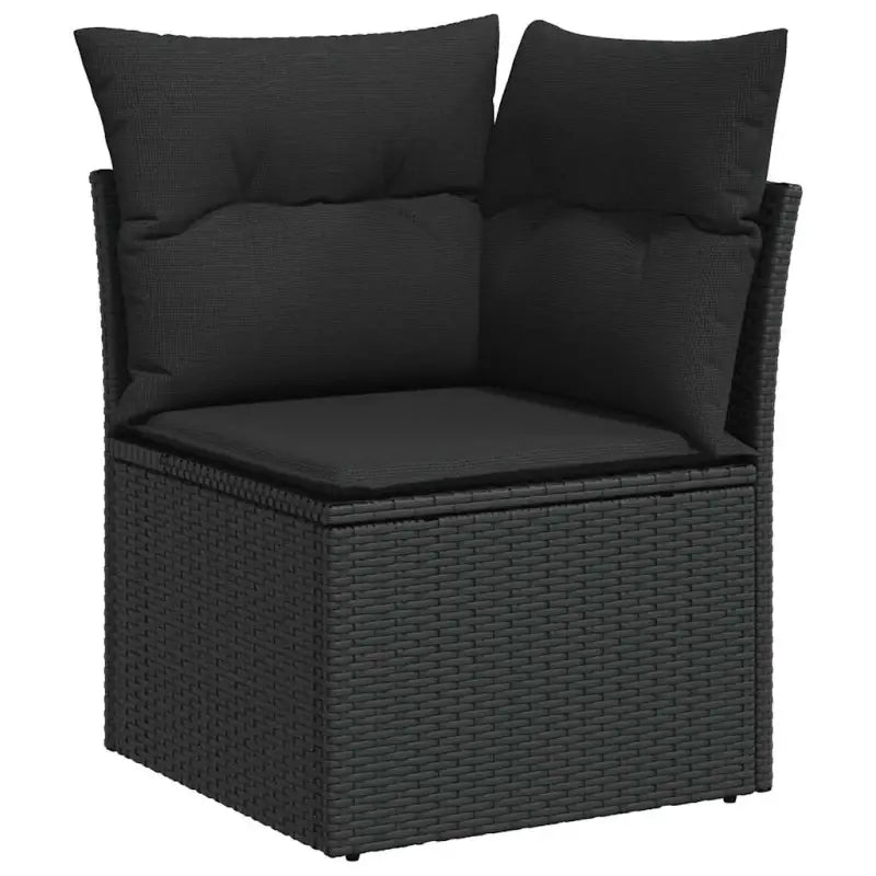 Zwarte tuinset van gepoedercoat staal met comfortabele afmetingen - Tuinsets