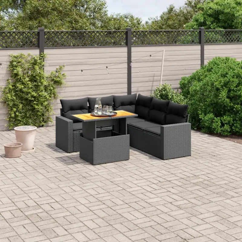 Zwarte tuinset van gepoedercoat staal met comfortabele afmetingen - Tuinsets