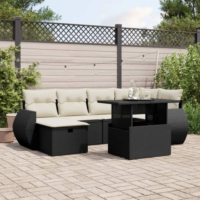 Zwarte tuinset van gepoedercoat staal met comfortabele afmetingen - Tuinsets