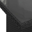 Zwarte tuinset van gepoedercoat staal met comfortabele afmetingen - Tuinsets