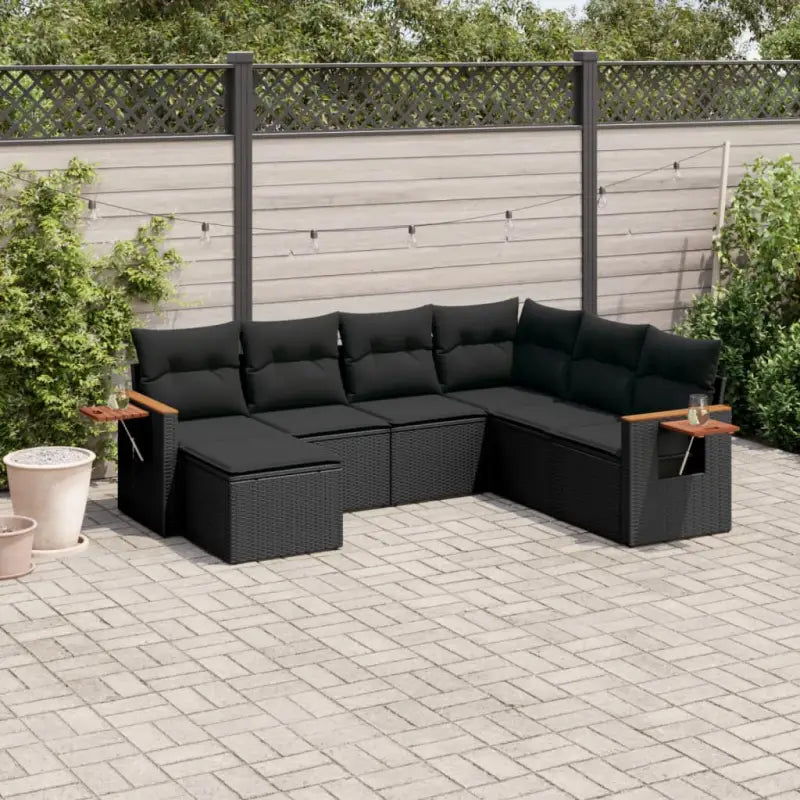 Zwarte tuinset van gepoedercoat staal met waterdichte tas voor buiten gebruik - Zwart / Zonder tafel - Tuinsets