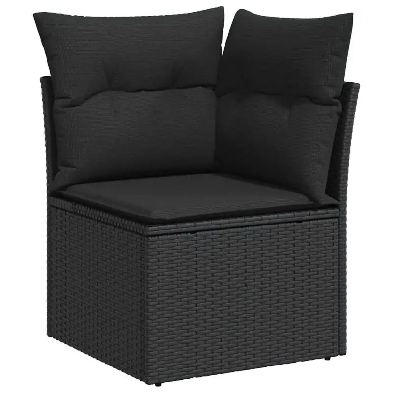 Zwarte tuinset van gepoedercoat staal voor buitencomfort en stijl - Tuinsets