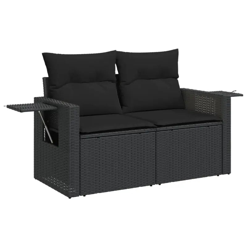 Zwarte tuinset van gepoedercoat staal voor comfortabel buiten genieten - Tuinsets
