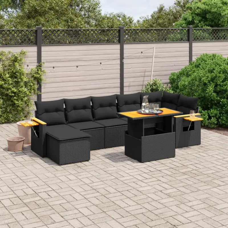 Zwarte tuinset van gepoedercoat staal voor comfortabel buiten genieten - Tuinsets