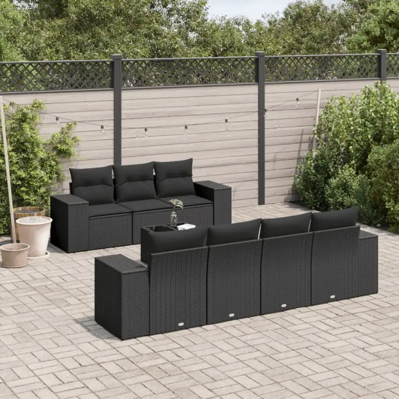Zwarte tuinset van gepoedercoat staal voor comfortabel buiten genieten - Tuinsets