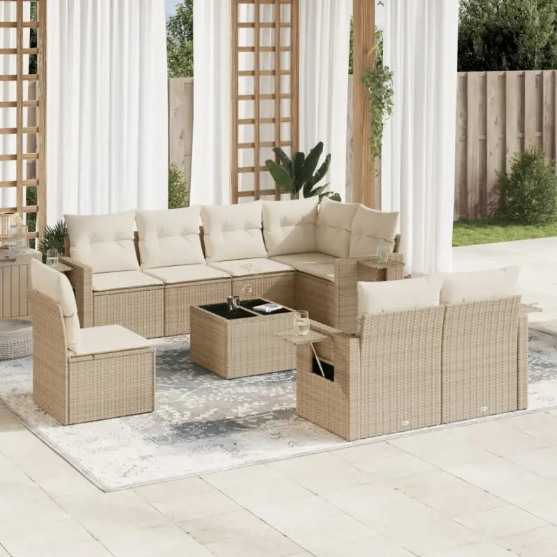 Zwarte tuinset van gepoedercoat staal voor comfortabel buiten ontspanning - beige en crèmekleurig / Zonder tafel