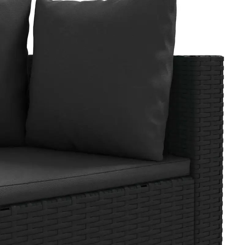 Zwarte tuinset van gepoedercoat staal voor comfortabel buitenplezier - Tuinsets