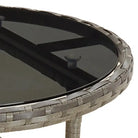Zwarte tuinset van poly rattan en gepoedercoat staal voor comfort - Tuinsets