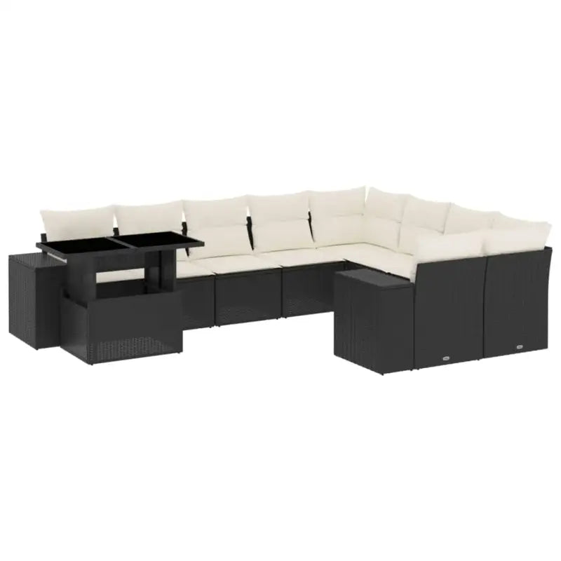 Zwarte tuinstoelset van gepoedercoat staal met comfortabele afmetingen - Tuinsets