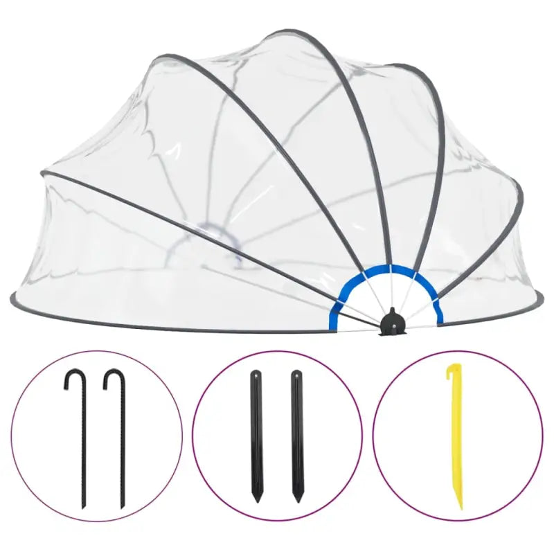 Zwembadkoepel voor Bescherming tegen Zon en Regen - Zwembadhoezen & grondzeilen