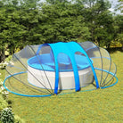 Zwembadkoepel voor ovaal rechthoekige zwembadvorm bescherming tegen zon en regen - 620 x 410 x 210 cm / 1