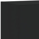 Zwevend TV-meubel met rgb led-verlichting en bewerkt hout - Tv-meubels