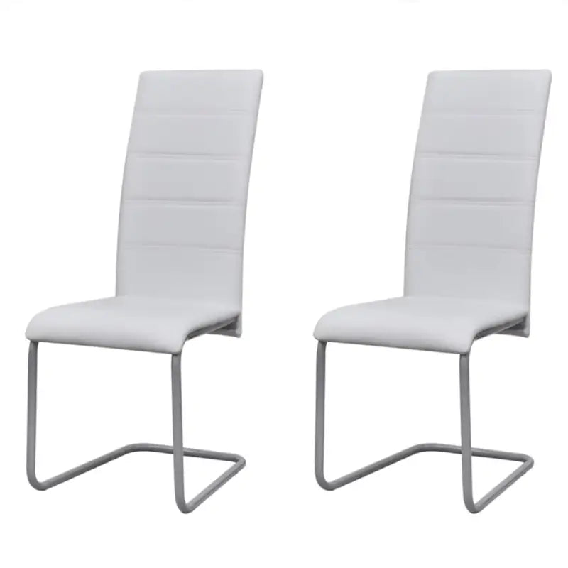 Zwevende eetkamerstoelen levering bevat voor modern interieur - Wit / 2 - Eetkamerstoelen