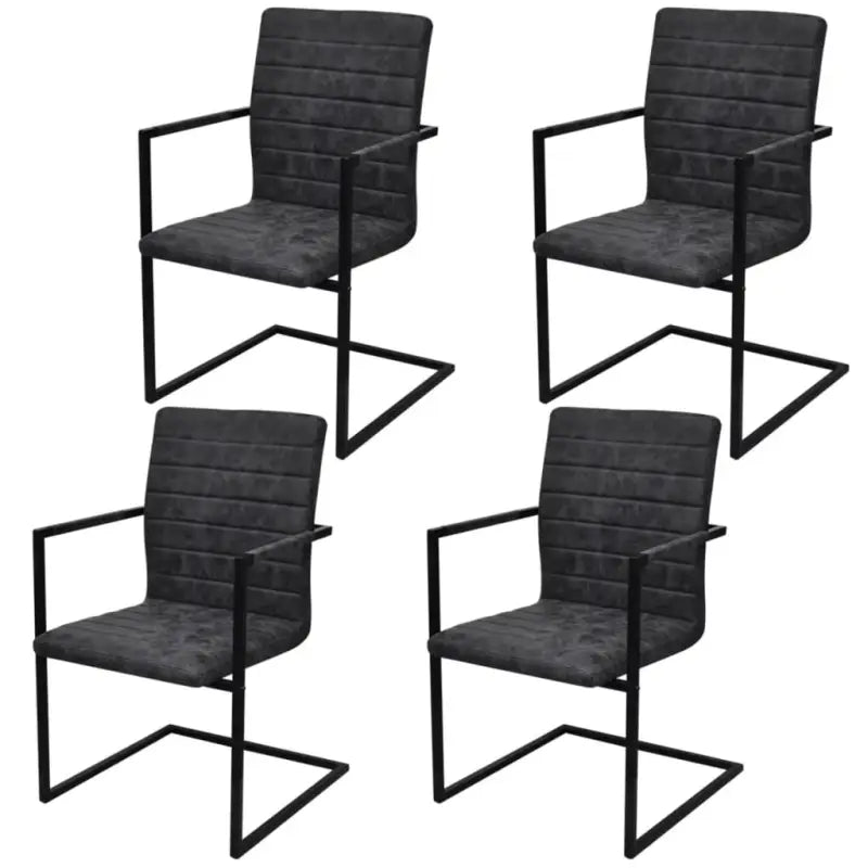 Zwevende eetkamerstoelen levering bevat voor modern interieurstijl - Zwart / 4 / Gestreept patroon - Eetkamerstoelen