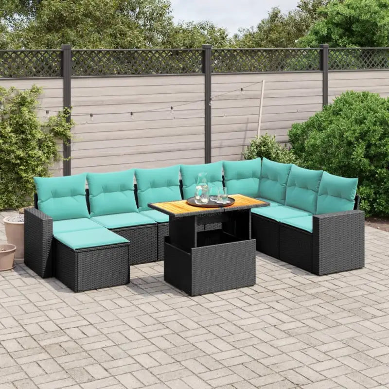 Zwitserse tuinsets van zwart gepoedercoat staal voor buitenplezier - Zwart / zonder opbergruimte - Tuinsets